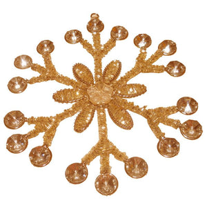 A&B Home Beaded Holiday Snowflake - Set of 2