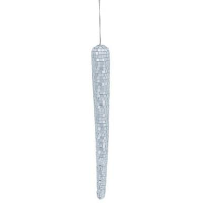 A&B Home Mirror Icicle Christmas Ornament - Set of 12