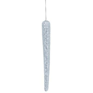 A&B Home Mirror Icicle Christmas Ornament - Set of 12