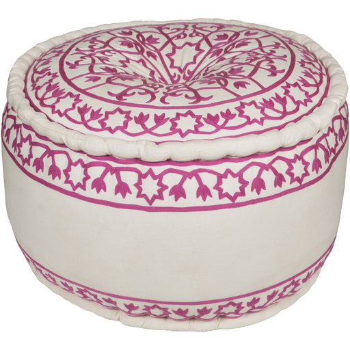 Surya Akua Cube Pouf - Floral - AKPF-001