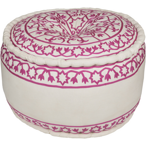 Surya Akua Cube Pouf - Floral - AKPF-001