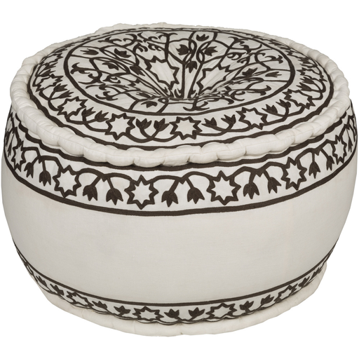 Surya Akua Cube Pouf - Floral - AKPF-001