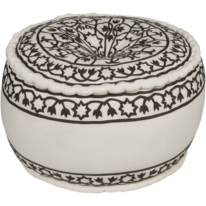 Surya Akua Cube Pouf - Floral - AKPF-001