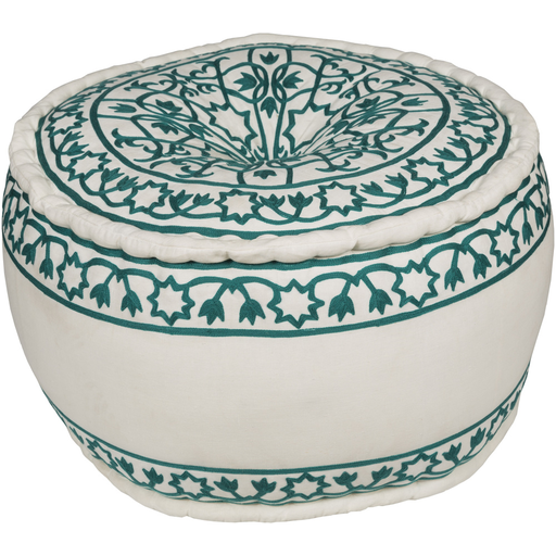 Surya Akua Cube Pouf - Floral - AKPF-001