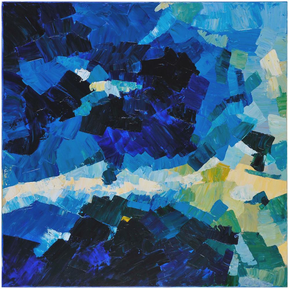 Surya Blue Water Wall Art - ART1009-4040