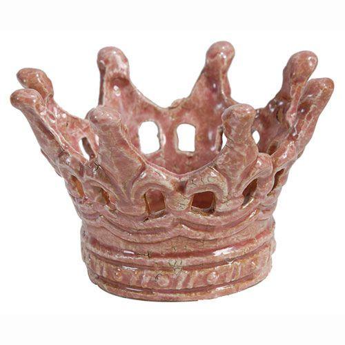 A&B Home Crown Ceramic Candle Holder - Set Of 2