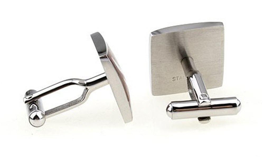 Bamboo Leaf Cufflinks Mahogany Wood