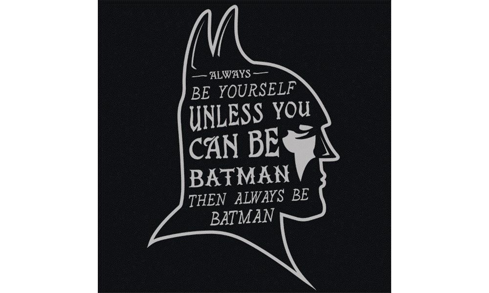 batman mens tshirt always be batman t-shirt the salty fox australia tees