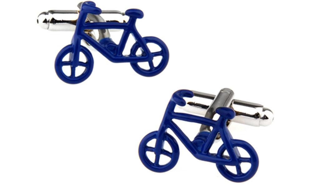 Bicycle Cufflinks Blue