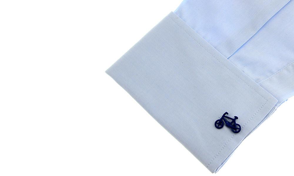 Bicycle Cufflinks Blue