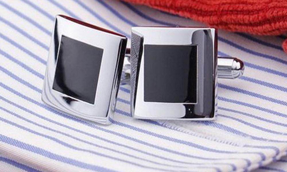 Black Square Cufflinks
