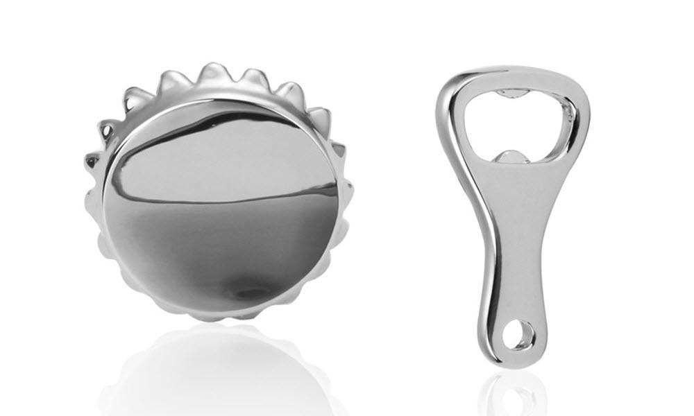 Bottle Opener & Beer Cap Cufflinks