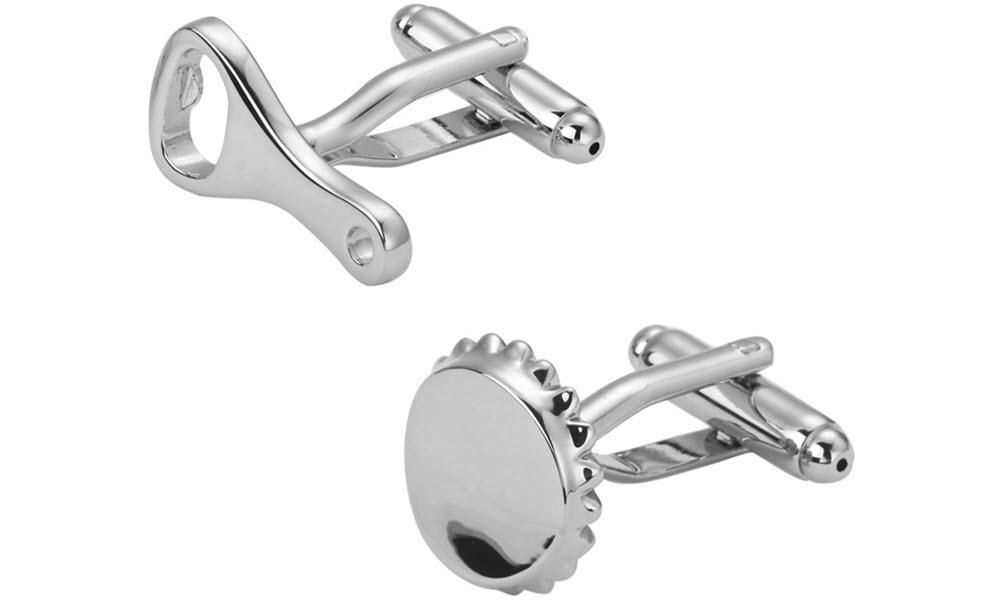 Bottle Opener & Beer Cap Cufflinks