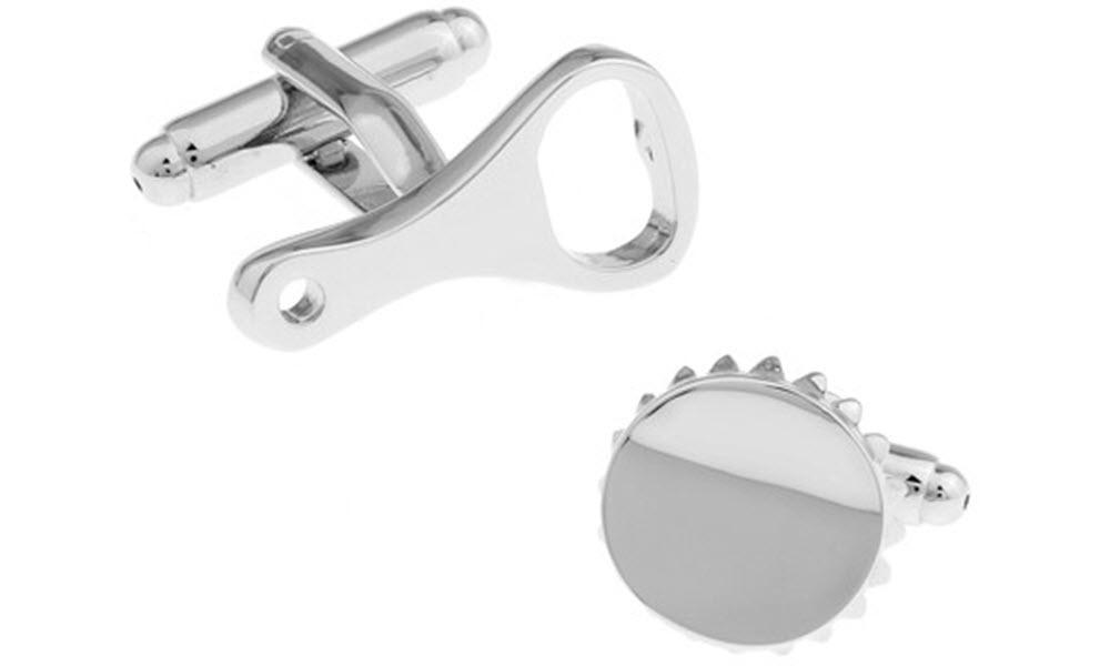 Bottle Opener & Beer Cap Cufflinks
