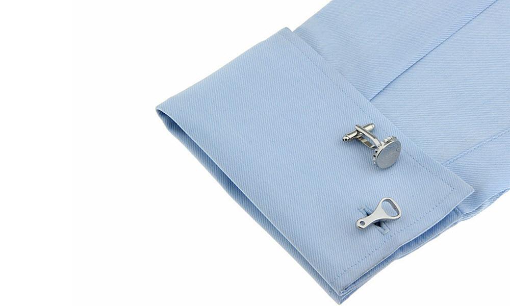 Bottle Opener & Beer Cap Cufflinks