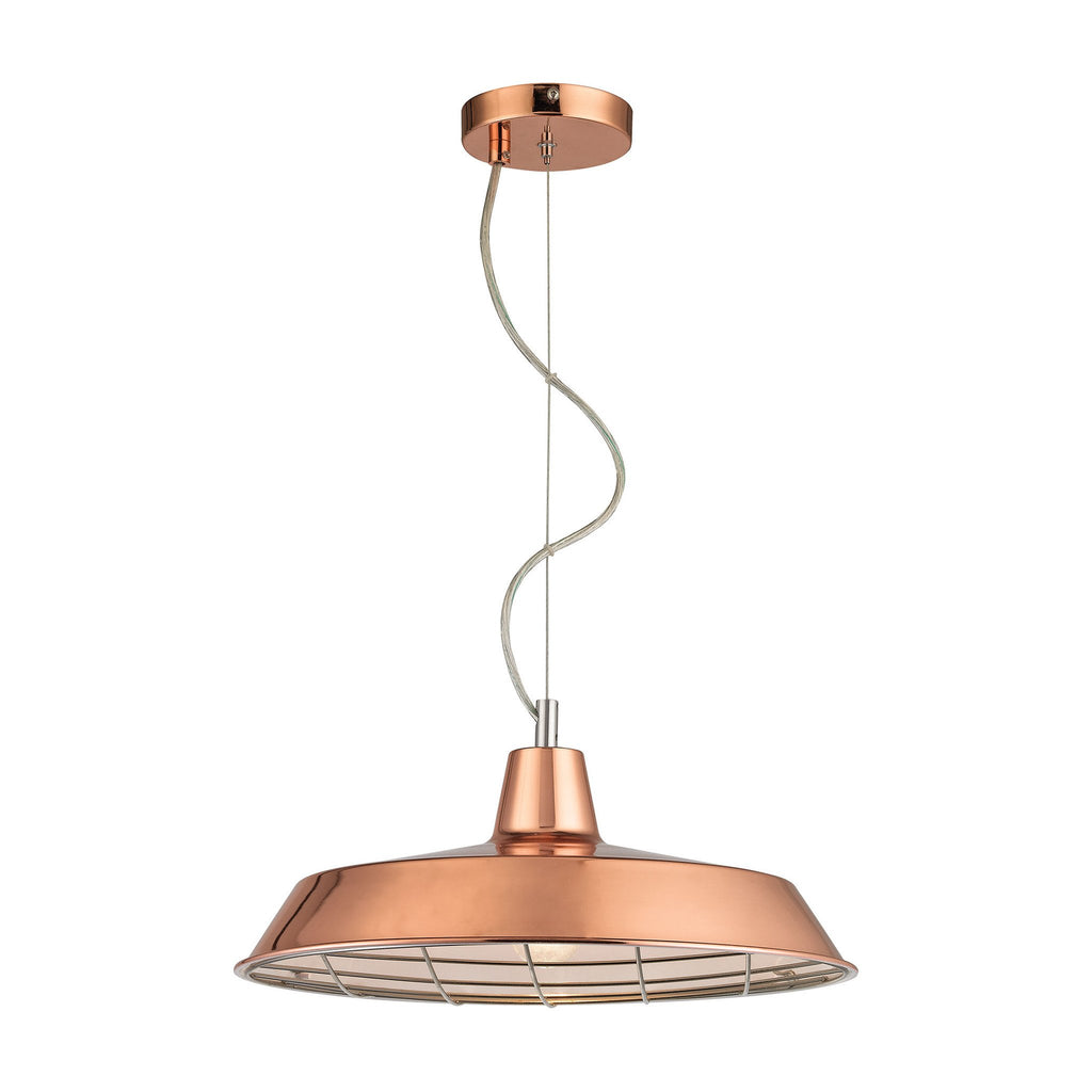 Sterling Industries Ajax 1 Light Pendant In Copper