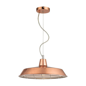 Sterling Industries Ajax 1 Light Pendant In Copper