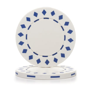 11.5 Gram Diamond Two-Tone Poker Chips (25/Pkg)