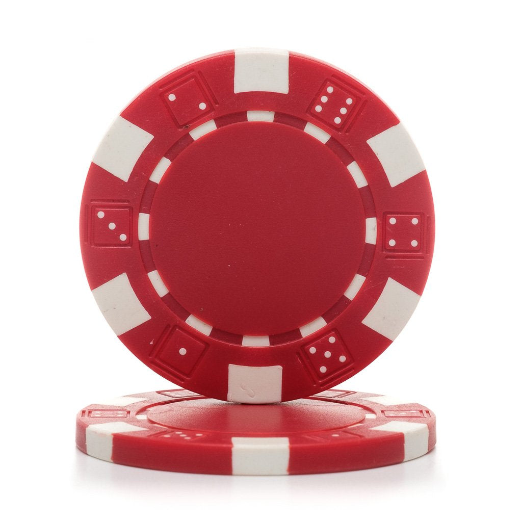 11.5 Gram Dice Rim Poker Chips (25/Pkg)