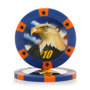 11.5 Gram Eagle Poker Chips (25/Pkg)