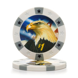 11.5 Gram Eagle Poker Chips (25/Pkg)