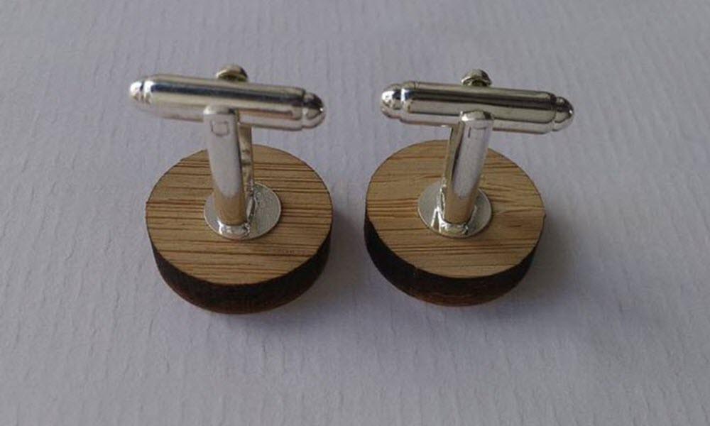Bicycle Wood Cufflinks