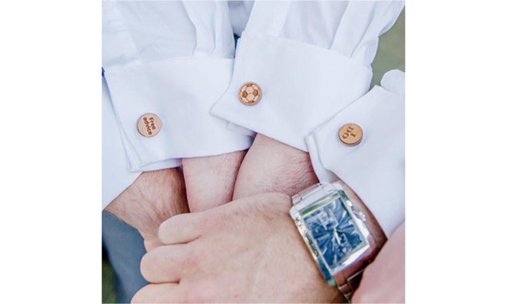 Best Man Wood Cufflinks