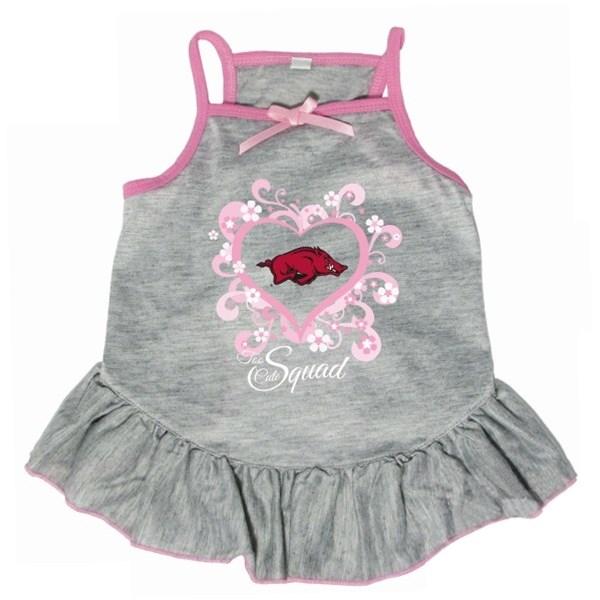Arkansas Razorbacks "Too Cute Squad" Pet Dress, https://s3.amazonaws.com/zcom-media/sites/a0iE000000PX1kbIAD/media/catalog/product/h/a/hark4235.jpg, 1