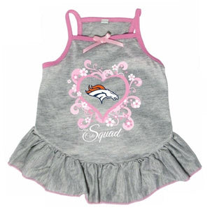Denver Broncos "Too Cute Squad" Pet Dog Dress by Hunter
