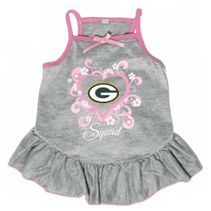 Green Bay Packers "Too Cute Squad" Pet Dog Dress by Hunter