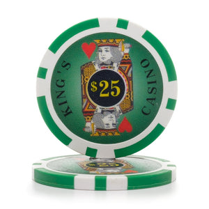 300 pc. 11.5g Kings Poker Chip Set with Aluminum Case