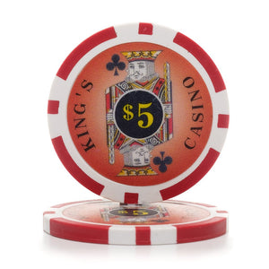 300 pc. 11.5g Kings Poker Chip Set with Aluminum Case