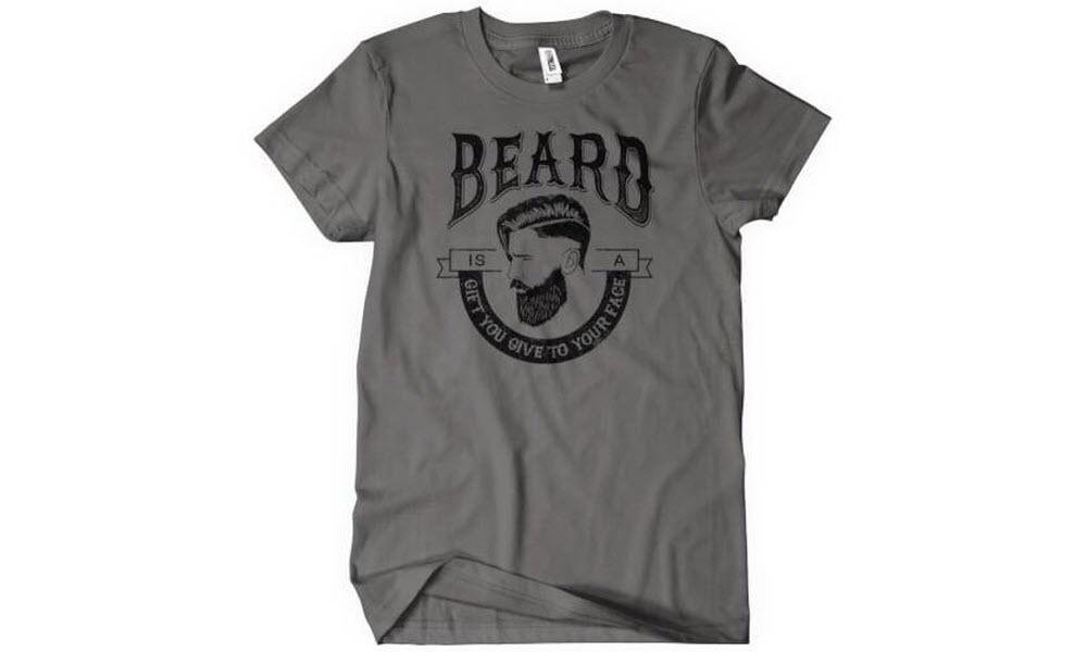 mens tshirt a beard is a gift you give to your face t-shirt the salty fox australia tees