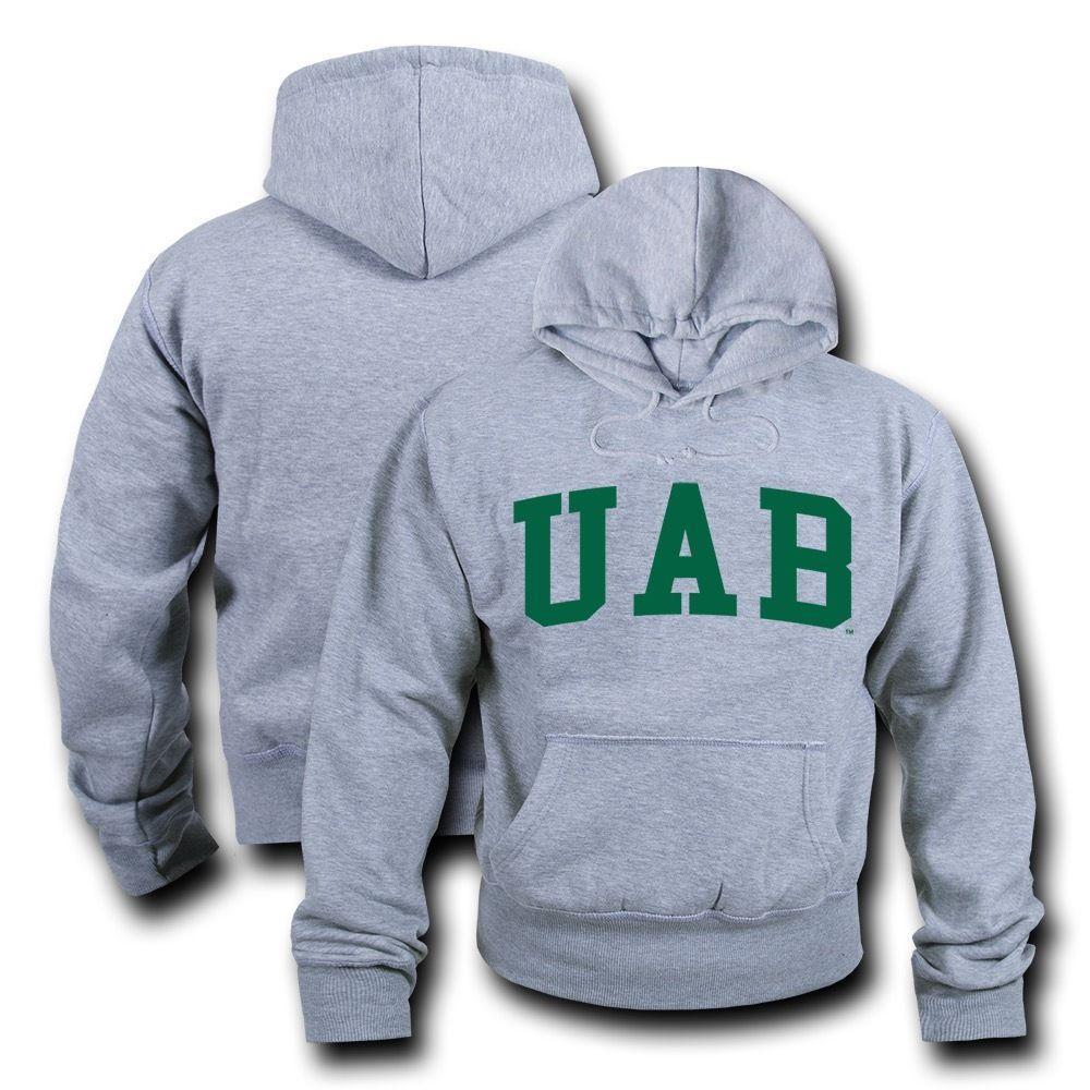 NCAA Alabama At Birmingham University Sweatshirt Game Day Fleece Heather Grey-Sweats & Hoodies-W Republic Apparel-S-Casaba Shop