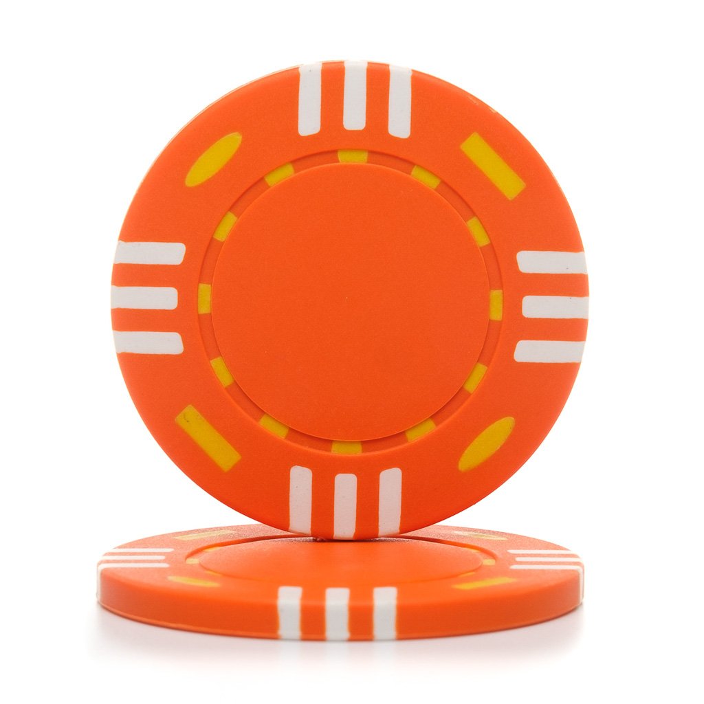 12 Gram Triple Striped (Tri Color) Poker Chips (25/Pkg)