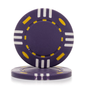 12 Gram Triple Striped (Tri Color) Poker Chips (25/Pkg)