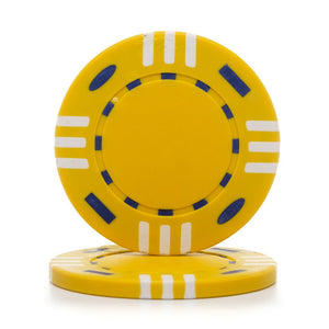 12 Gram Triple Striped (Tri Color) Poker Chips (25/Pkg)